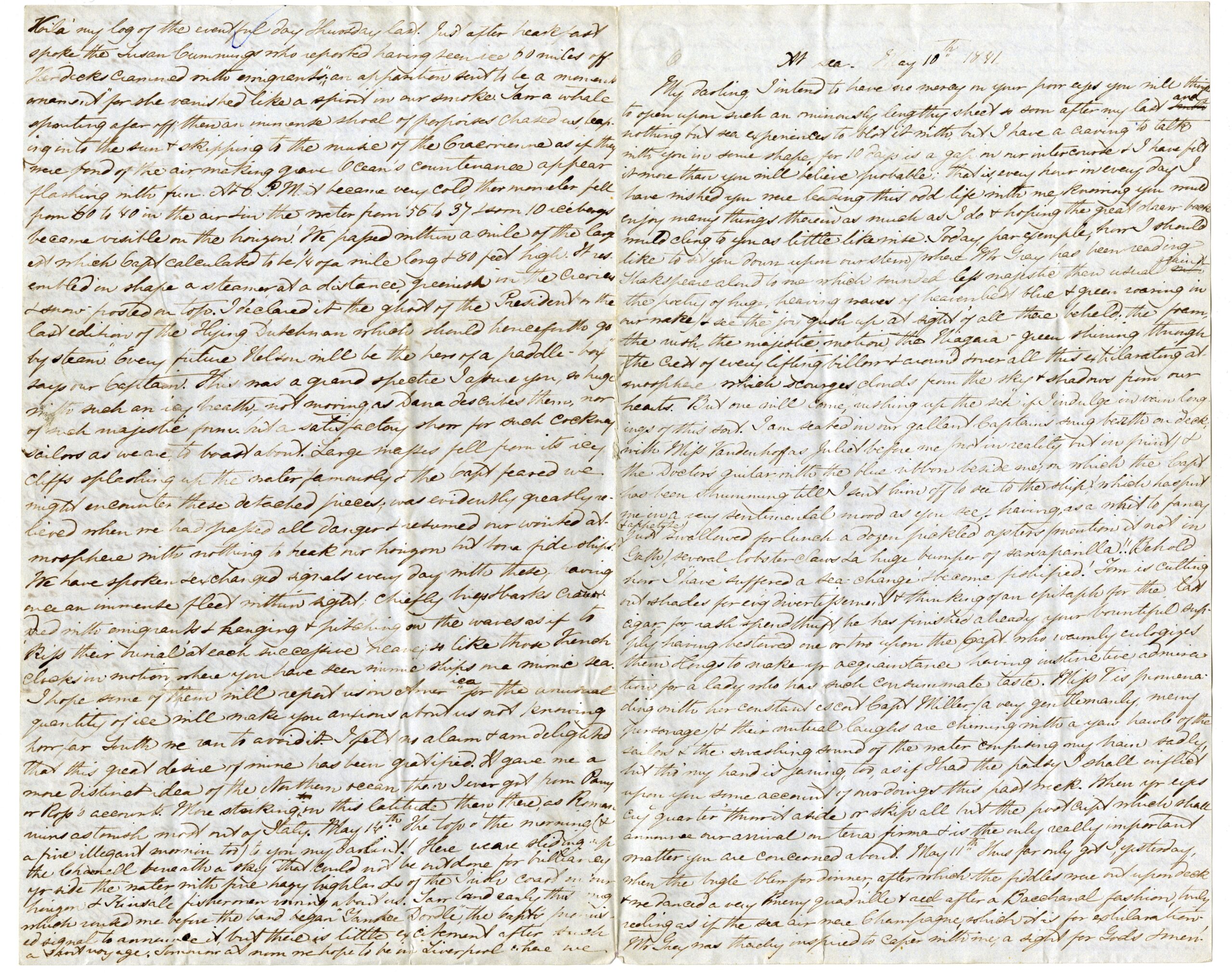 Frances (Appleton) Longfellow to Emmeline (Austin) Wadsworth, 10 May 1841